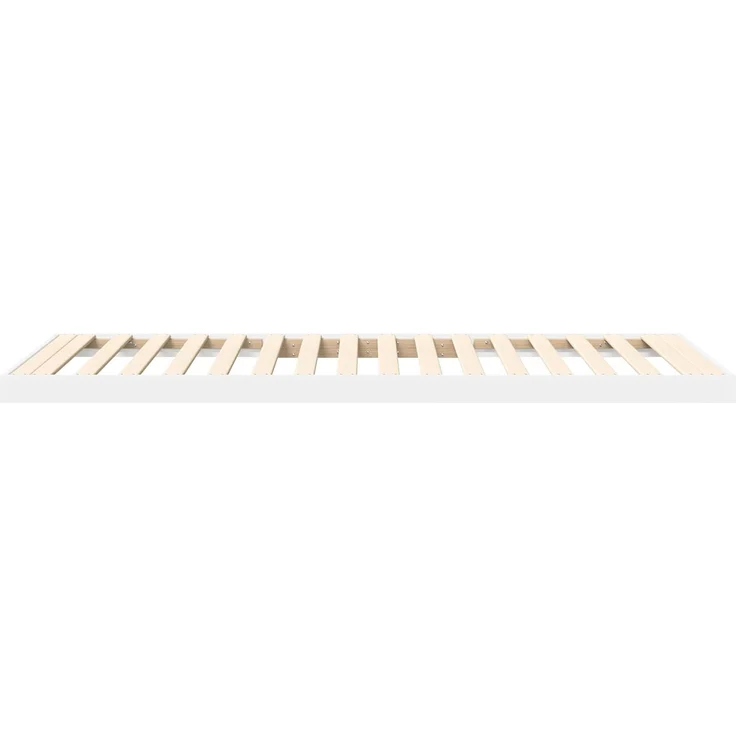 vidaXL Bodenbettrahmen, Holz Weiß, 76,5x200 cm – Bild 7