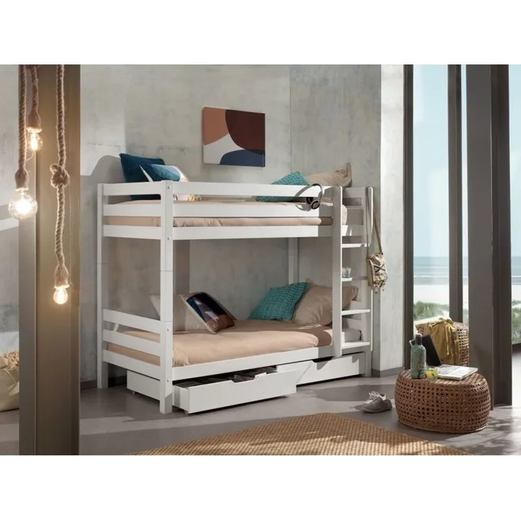 Vipack Etagen-Hochbett Pino 160 cm Höhe inkl. 2 Schubladen v2