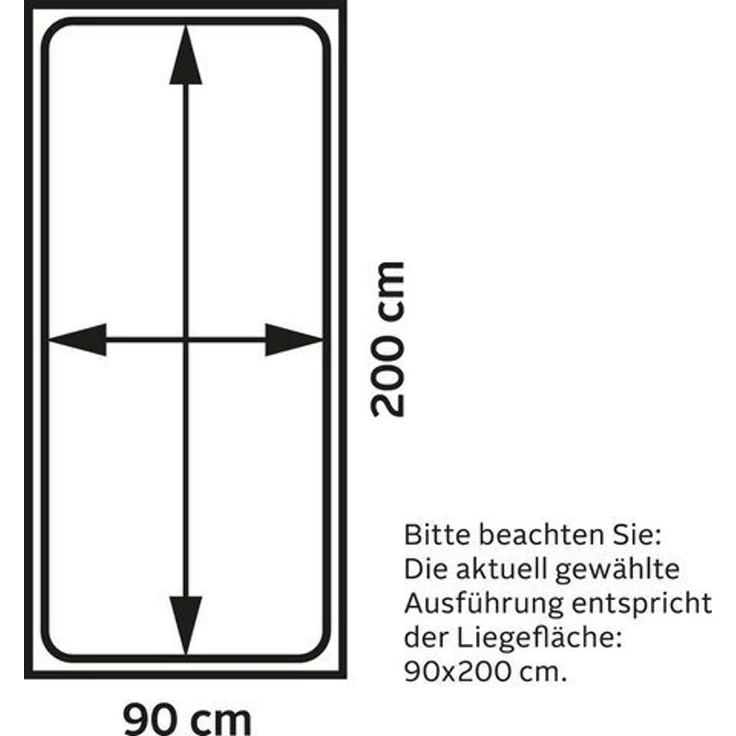 Vipack 'Martin' Etagenbett, weiß, 90x200/140x200 cm, Kiefer massiv, inkl. Lattenroste – Bild 3