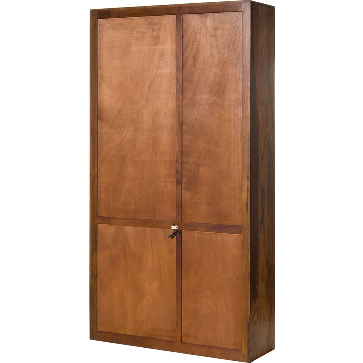 Vitrine Sheesham 109 x 40 x 202 walnuss gewachst TORONTO LUX #211 – Bild 7