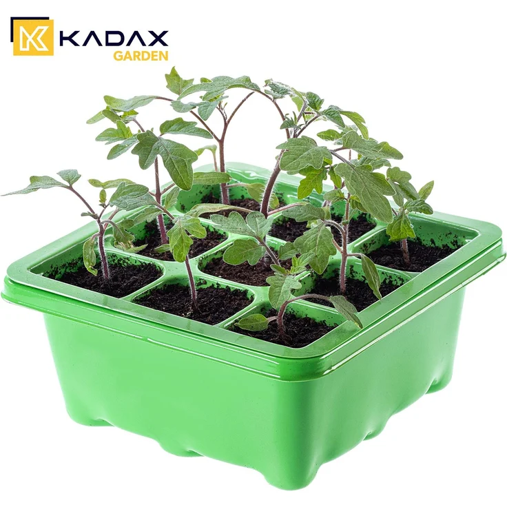 KADAX Mini-Gewächshaus, Mini-Gewächshaus, Gewächshaus, 9 Zellen, Aussaatschale – Bild 8