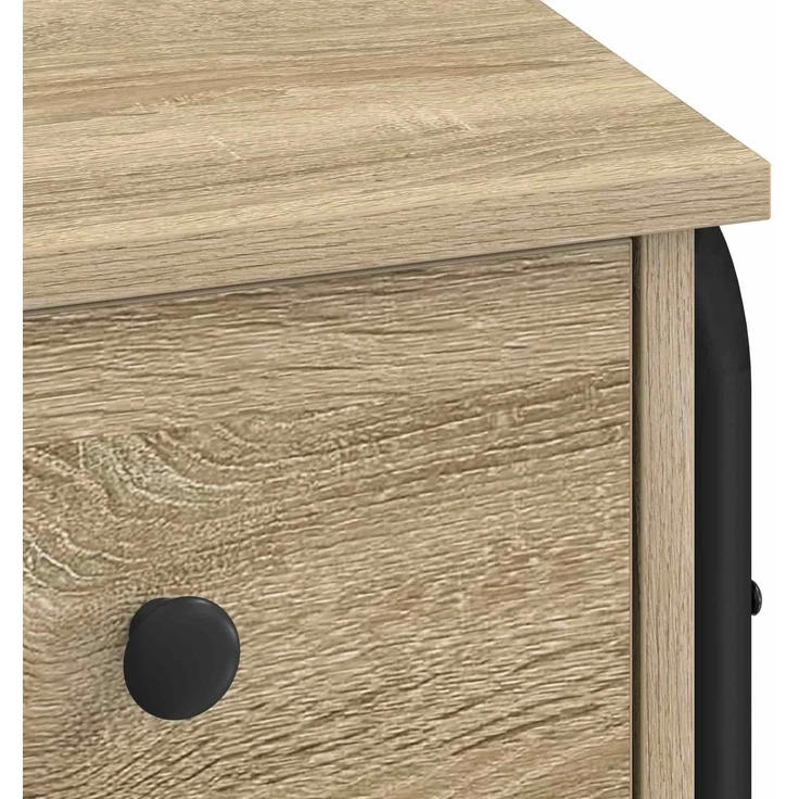 vidaXL Schreibtisch mit Stauraum Sonoma-Eiche 100 x 50 x 75 cm 8008003 – Bild 8