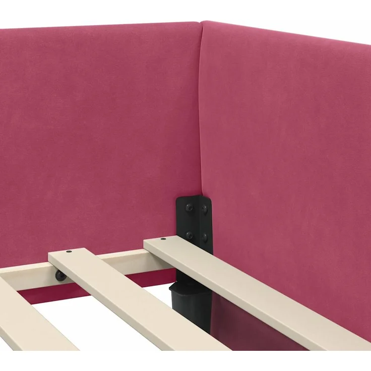 vidaXL Eckbettgestell mit Matratze Sonstiges 2 pcs Samt 3393628 – Bild 10