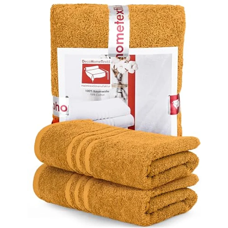 DecoHomeTextil Heimtextilmanufaktur Handtuch Handtuch Set 100% Baumwolle hochwertig kuschelweich saugstark – Bild 2