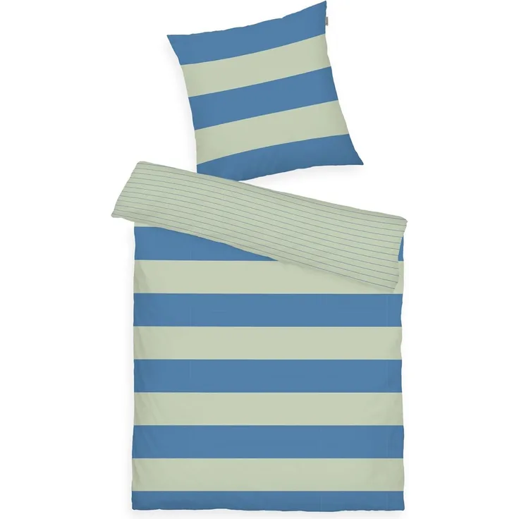 TOM TAILOR HOME Bettwäsche BOLD STRIPES in Gr. 135x200cm, 155x220cm oder 200x220cm, Renforcé, 2 teilig, new bedroom, mit farbigem Markenreißverschluss