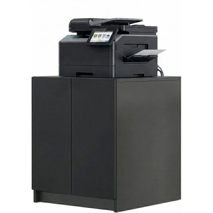 InnoFurn Aktenschrank Elona Druckerkommode (Druckertisch, Extra Tief für Drucker) Druckerschrank Soft-Close & Push-to-Open, Made in Germany – Bild 1