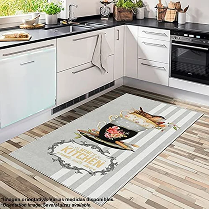WELL HOME MOBILIARIO & DECORACIÓN Bedruckter Polyester-Teppich, 80x150 cm – Bild 8