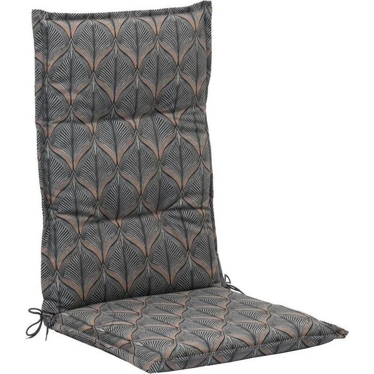 GO-DE Polsterauflage SANDY, B 50 x L 120 cm, Grau, Baumwolle, Polyester, (1 St), für Hochlehner-Stühle – Bild 1