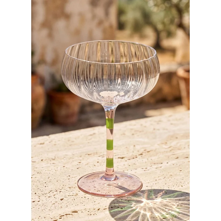 Hermia Concept 'BRD0153 - 4'lü' Eisbecher-Set (4-teilig), Rosa / Grün, 11 x 11 x 15 cm, 240 ml – Bild 2