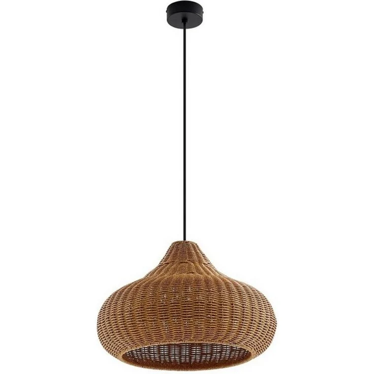 Lucande Hängeleuchten Taniola, Holz IP44, 1x15 W LED – Bild 5