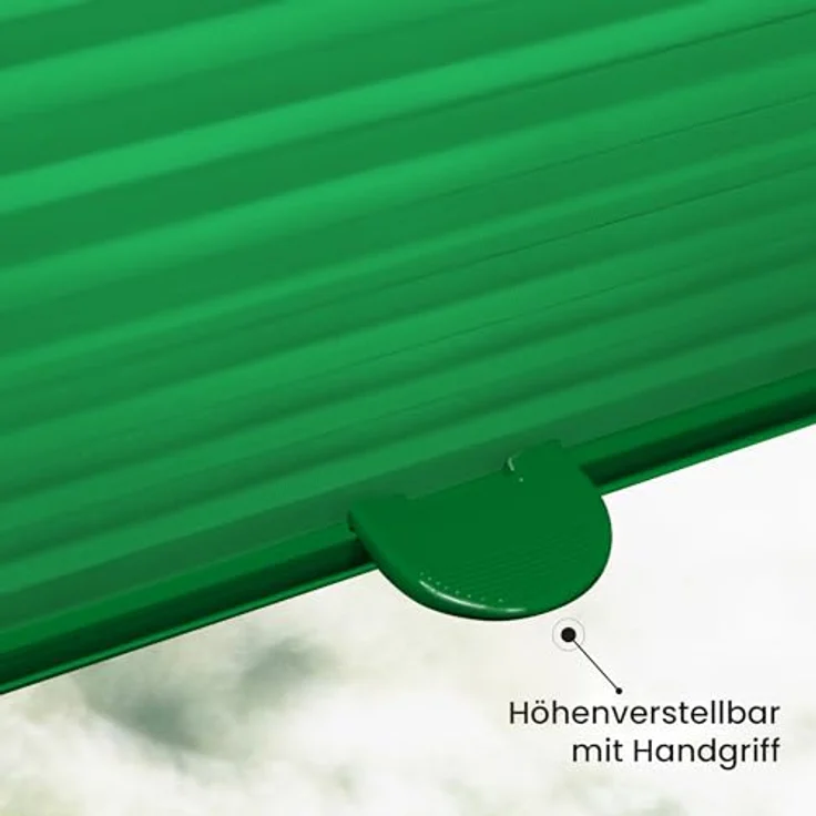 Sonello Plissee Klemmfix ohne Bohren 75x140 cm Grün Faltrollo Plisseerollo Jalousie für Tür & Fenster Blickdicht Sichtschutz Sonnenschutz Fertifplissee Rollo – Bild 5