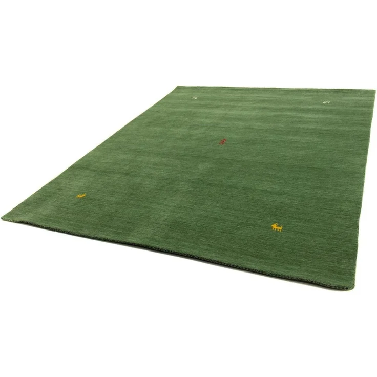 Gabbeh Teppich - Indus »Deluxe« 300 x 250 cm - grün – Bild 5