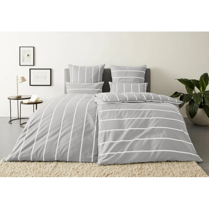 OTTO home Wendebettwäsche MIETTE, Renforcé, 2 teilig, mit modernen Streifen, Bettwäsche ab Gr. 135x200 cm erhältlich – Bild 1