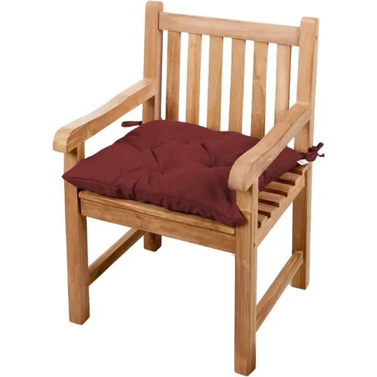 Gutekissen® Bankauflage Stuhlkissen Hollywoodschaukel Garten LS (40x40, Bordeauxrot)