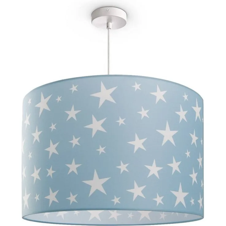 Paco Home Pendelleuchte Capri 315, ohne Leuchtmittel, Kinderlampe Deckenlampe LED Kinderzimmer Sternenhimmel Motiv E27