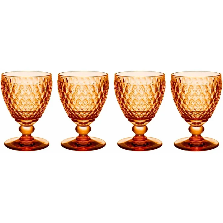 Villeroy & Boch Boston Coloured Weißweinglas 230 ml Apricot 4er Set - DS