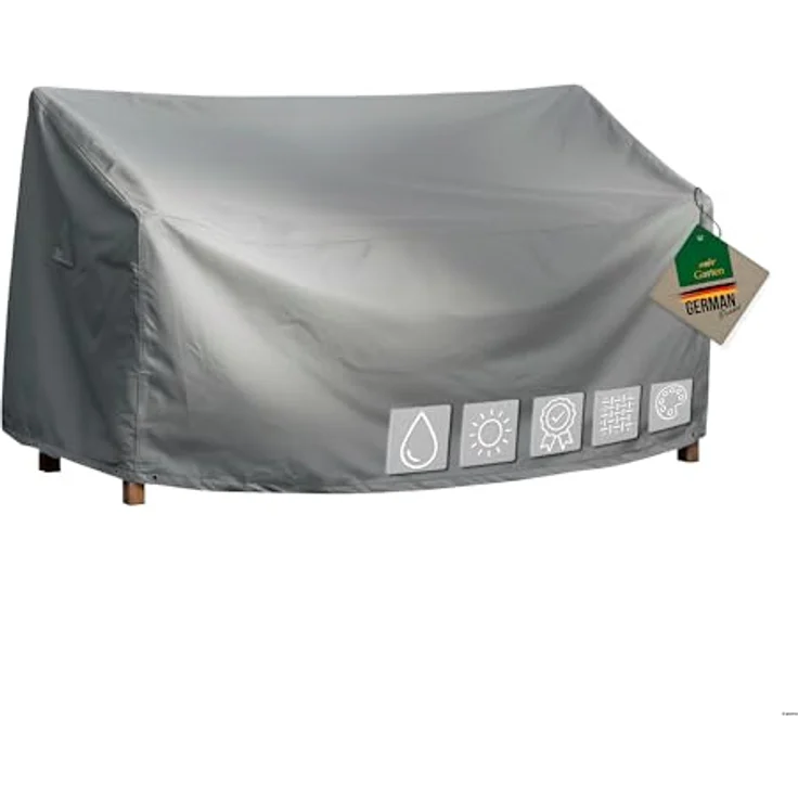mehr Garten Gartenmöbel-Schutzhülle Premium, Premium Gartenbank-Schutzhülle 3 Sitzer: 163(B)x70(T)x63/86(H) cm I Ro – Bild 2