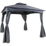 Ersatzdach Pavillon Maxim 300x300 cm Grau Pavilliondach