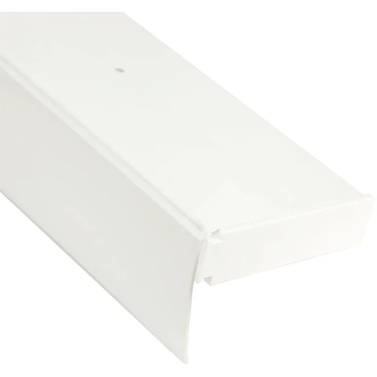 Bestlivings 1-3 Läufige Vorhangschiene mit Innenlauf aus Kunststoff und Kunststoff Blende Weiß 240cm 3-läufig
