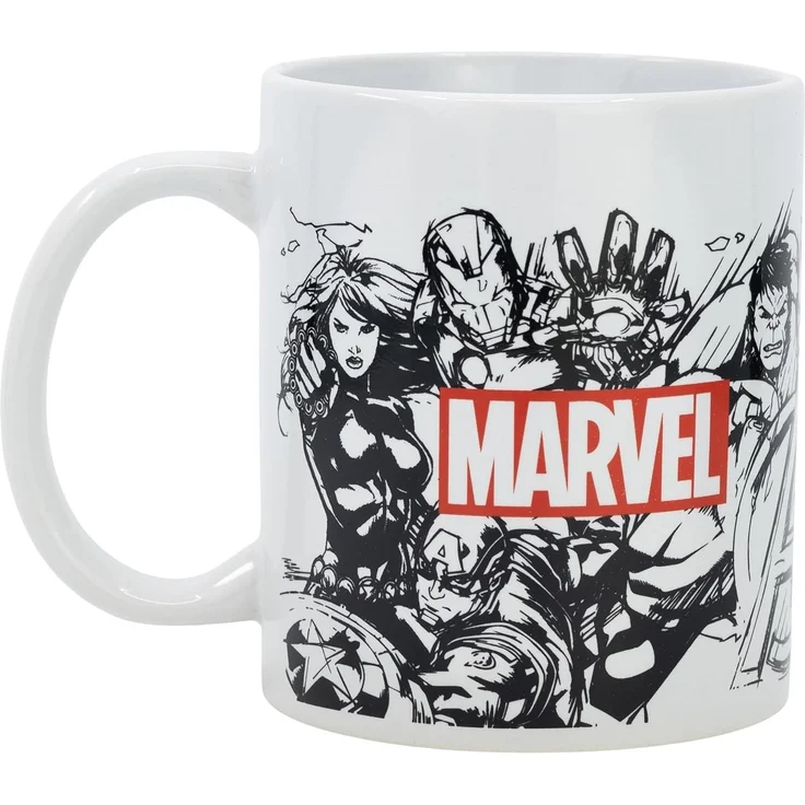 Tasse mit Marvel Avengers Motiv ca. 325ml aus Keramik Skizze / Zeichnung 11oz – Bild 2