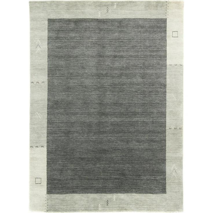Gabbeh Teppich - Indus »Tella« 350 x 250 cm - grau – Bild 3
