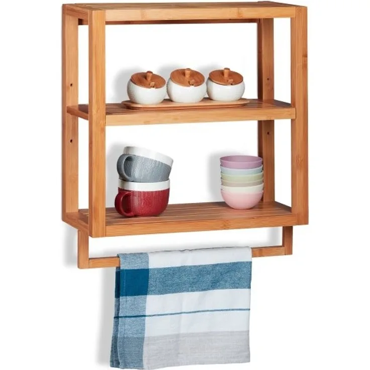 Wandregal Bambus 3 Ablagen