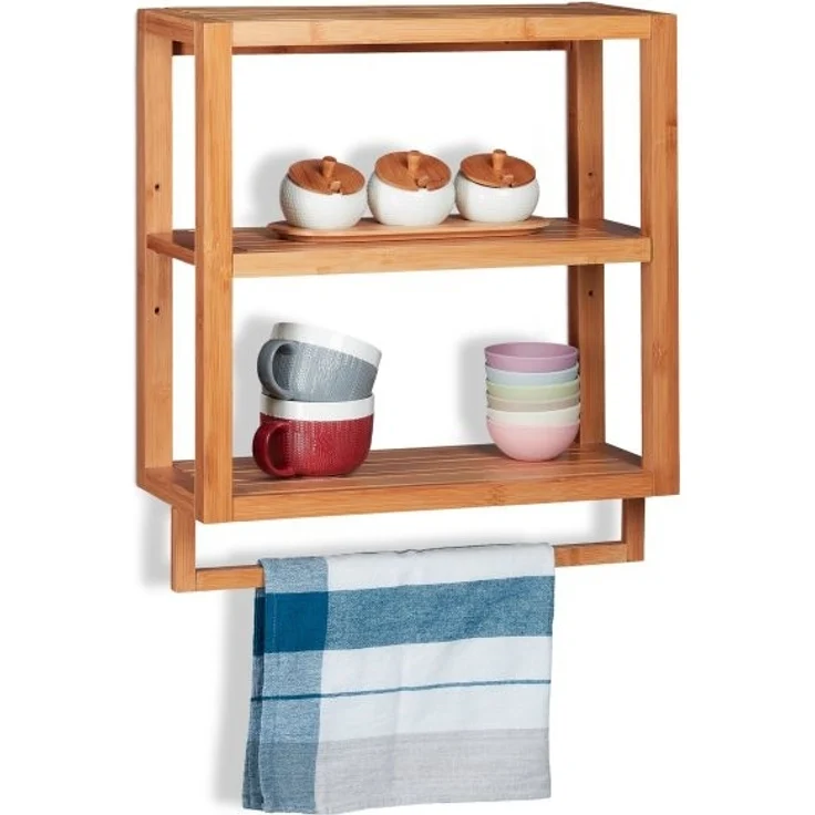 Wandregal Bambus 3 Ablagen – Bild 1