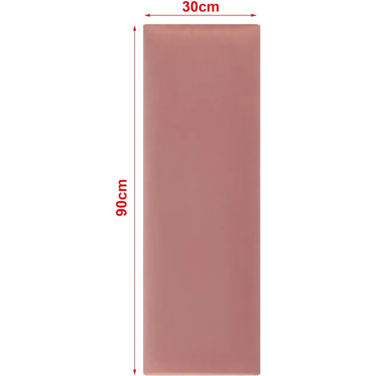 Wandkissenset Carpino 2-tlg. Samt 90x30 cm Rosa [neu. haus] – Bild 3