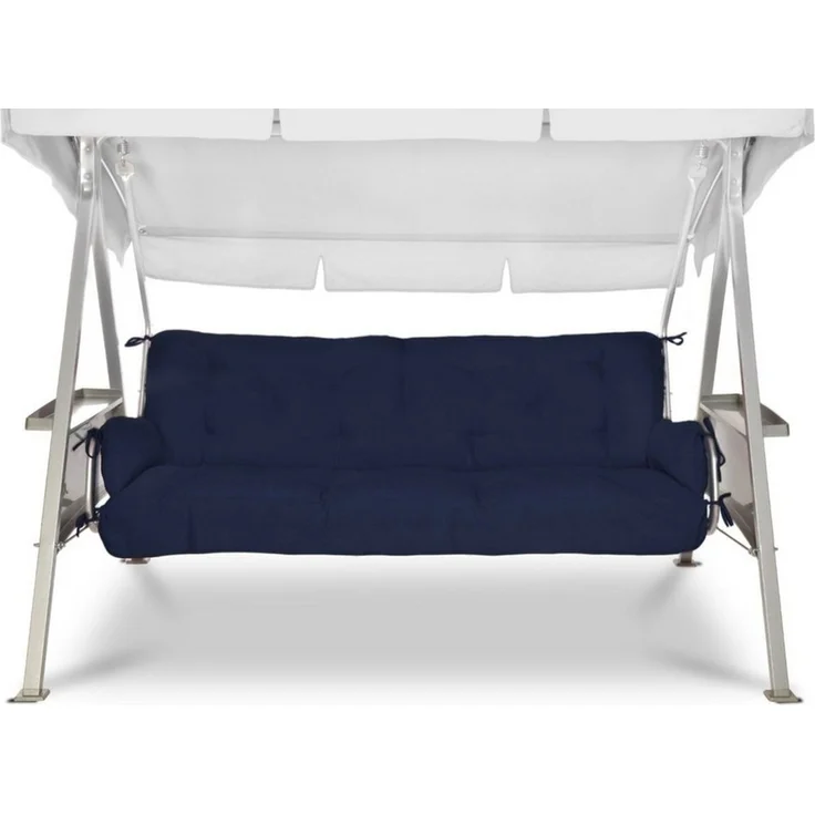Beautissu Hollywoodschaukel Auflagenset Flair HS Dunkelblau – Bild 1