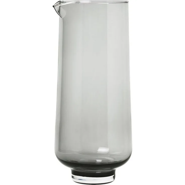 Blomus FLOW Wasserkaraffe, Karaffe, Wasserkrug, Glas farbig, smoke, 1. 1 L, 63920