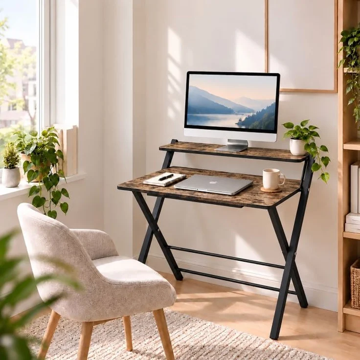 Relaxdays Klappbarer Schreibtisch Monitoraufsatz – Bild 5