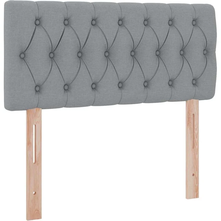 vidaXL LED-Speicherbett mit Matratze Hellgrau 90 x 190 cm Stoff 3371175 – Bild 10