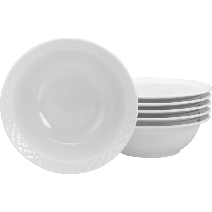 CreaTable Müslischale Polo, Schalen-Set, 6-tlg, Porzellan, (Set, 6-tlg), Europäische Spitzenqualität, Manufakturstil, Ausdrucksstarkes Relief – Bild 5