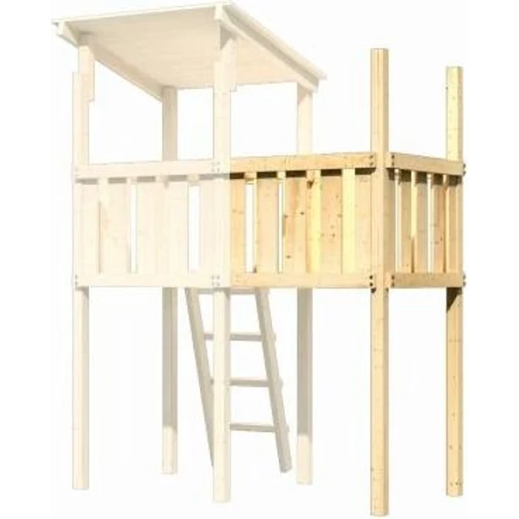 Karibu Anbau für Kinderspielhaus Lotti VK naturbelassen – Bild 10