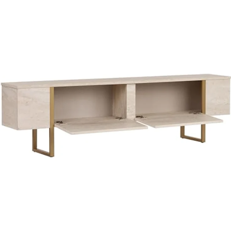 Skye Decor TV-Board Boho Design, modernes Lowboard mit offenen Ablageflächen, Breite: 180 cm, verschiedene Farbvarianten erhältlich – Bild 4