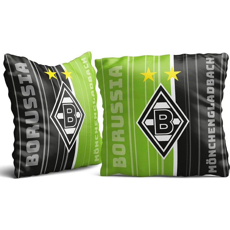 BERONAGE Dekokissen Borussia Mönchengladbach Die Fohlen Elf 40 x 40 Fußballkissen – Bild 6