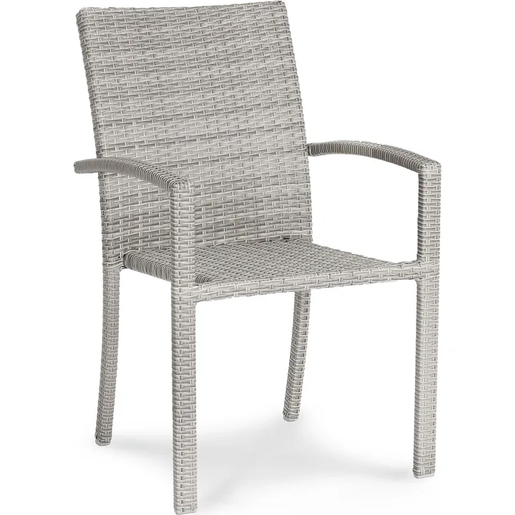 Best Freizeitmöbel Stapelsessel Samoa warm-grey ca. 57 x 63 x 88 cm grau