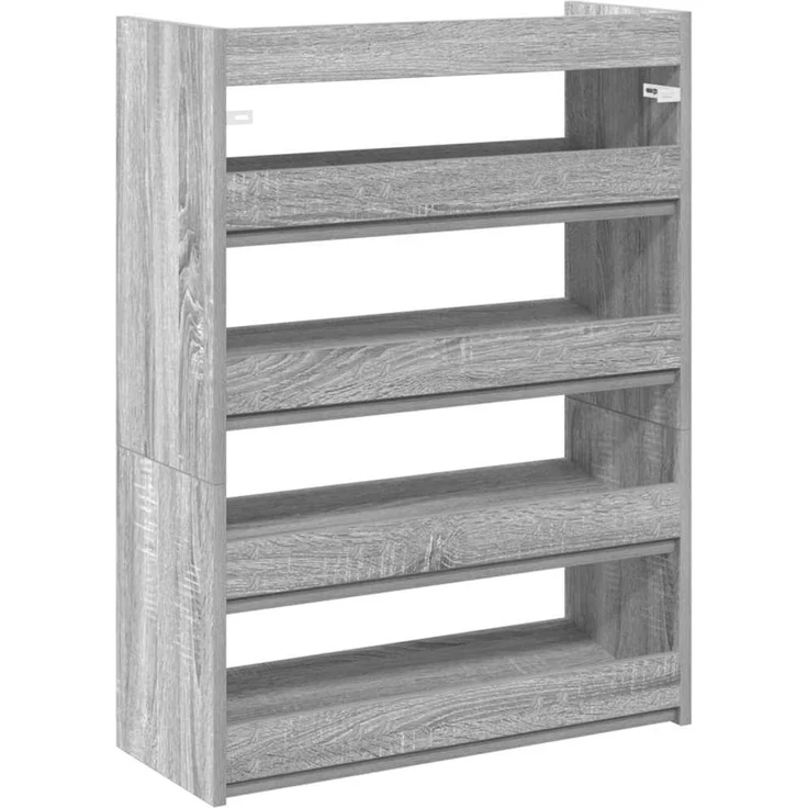 vidaXL Schuhregal Grau Sonoma 60x25x81 cm Holzwerkstoff 859883 – Bild 5