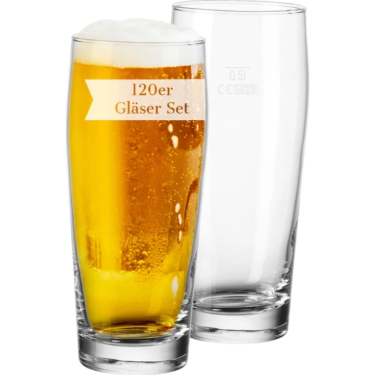 Van Well Willi Becher 0,5 l geeicht 120er Set – Bild 2