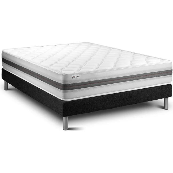 Matratzenset VITALMEMO BACK 200 x 200 cm Bettrahmen Kit schwarz – Bild 2