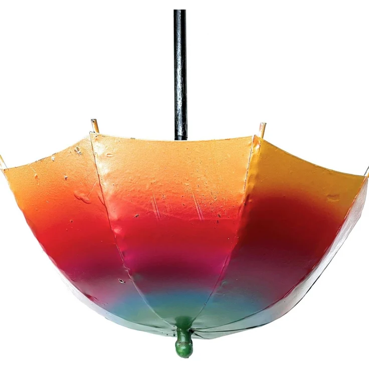 DanDiBo Blumenampel Metall Hängeampel mit Topf Innen Außen Regenschirm Hängepflanzen 57 cm 96258 S Pflanzenhänger Blumenhänger Topfhänger Blumen – Bild 3