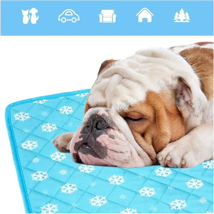 Ledander Hundematte Tierbett Kühlmatte Hund,Kuhlmatte für Hund und Katze Waschbare, Hundematte Kühlend Kratzfest langlebiger Tierkühlmatte Sommer, 60x45 cm – Bild 2