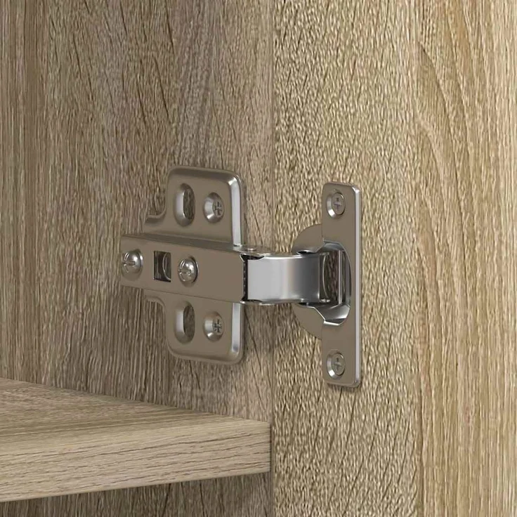 vidaXL Schuhschrank mit Regal Braun 80 x 35,5 x 180 cm Holzwerkstoff 3333838 – Bild 8