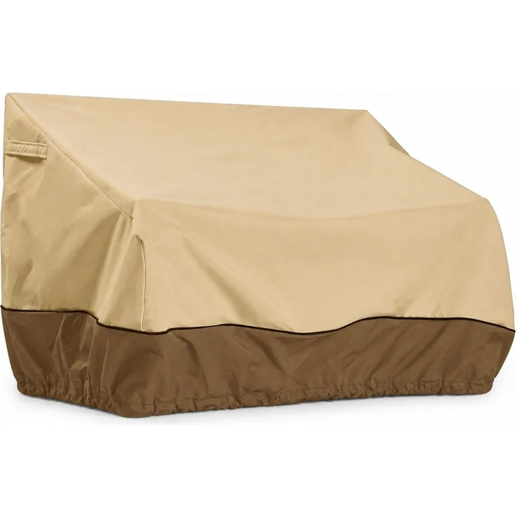 Outdoor-Sofa-Schutzhülle, 210D Oxford-Gewebe, Beige-Braun, 147 x 83 x 79 cm – Bild 1