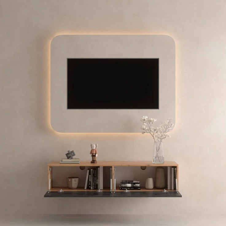 Planetmöbel TV-Board WEST (TV Lowboard, 1 St, Fernsehschrank hängend oder stehend), Fernsehtisch 1x 140cm breit – Bild 2