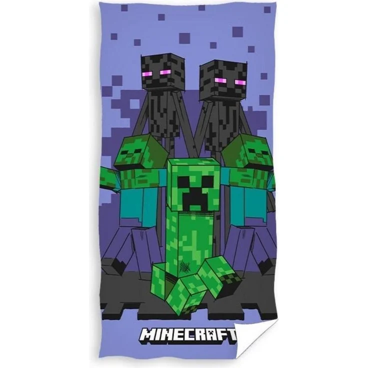 Carbotex Strandtuch Minecraft Strandtuch Badetuch Duschtuch 70 x 140cm – Bild 1