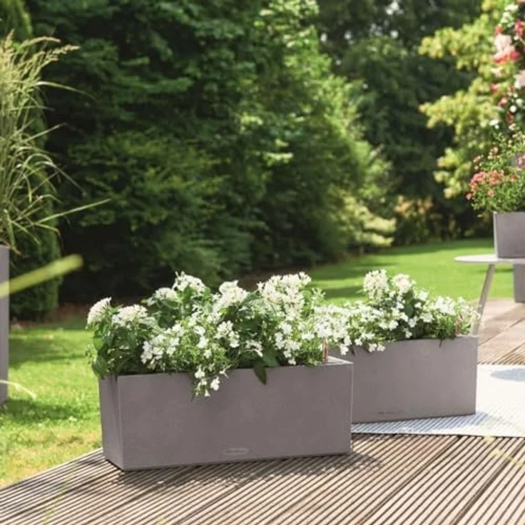 Lechuza Balkonkasten Balconera Stone 50 steingrau – Bild 4