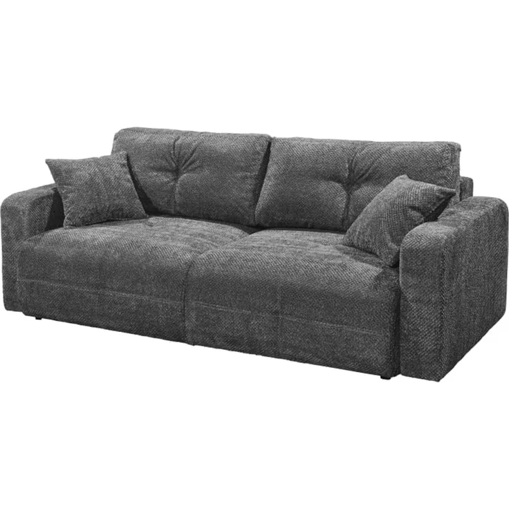 Schlafsofa Bullet von ED Exciting Design – Komfortables Mikrofaser-Sofa mit Nosagfederung Farbe Anthrazit, Bettkasten und Liftbeschlag – Bild 4