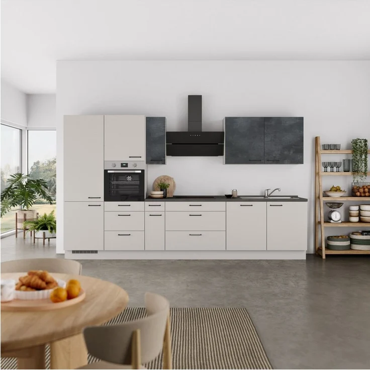 nobilia® Küchenzeile "MIAMI", NEU: individuell anpassbar mit gratis Profi-Beratung, vormontiert, Breite 360 cm, Ausrichtung wählbar, wahlw. mit E-Geräten – Bild 2