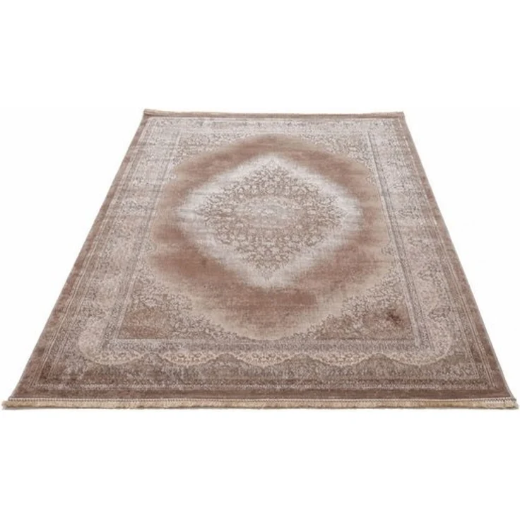 Vimoda Orientteppich Salsa, moderner orientalischer Klassiker Look mit Fransen, Rechteckig, Höhe: 13 mm, Teppich kurzflor modern, dicht, weich, Wohnzimmer, Schlafzimmer – Bild 4